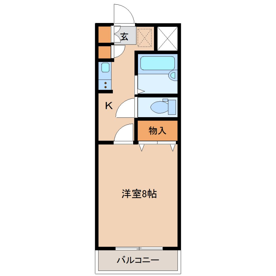 間取り1K