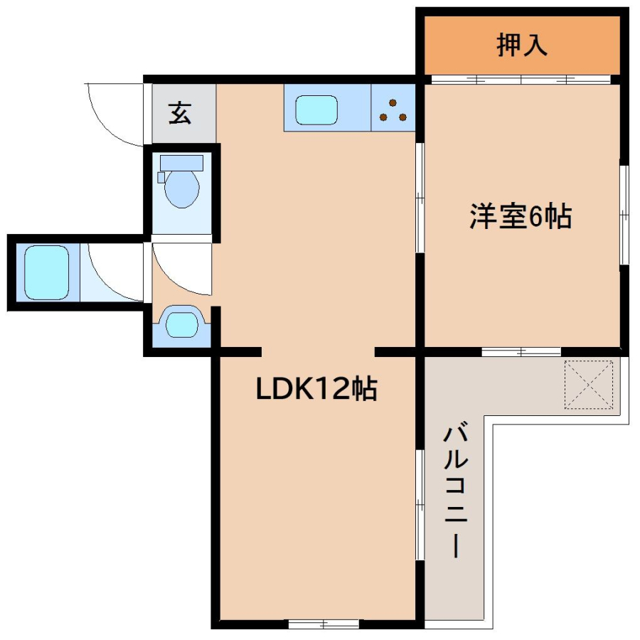 間取り1LDK