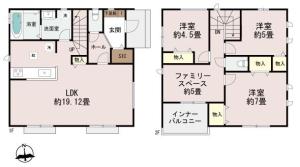 下北方町牟タ田1181-7の一部　B号棟の売買(戸建住宅)