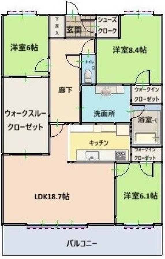 【間取り】 ※正確な間取りは現地をご確認ください!